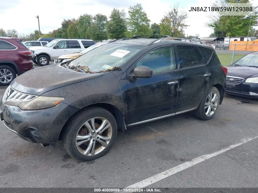 2009 Nissan Murano Le VIN: JN8AZ18W59W129388 Lot: 40509069