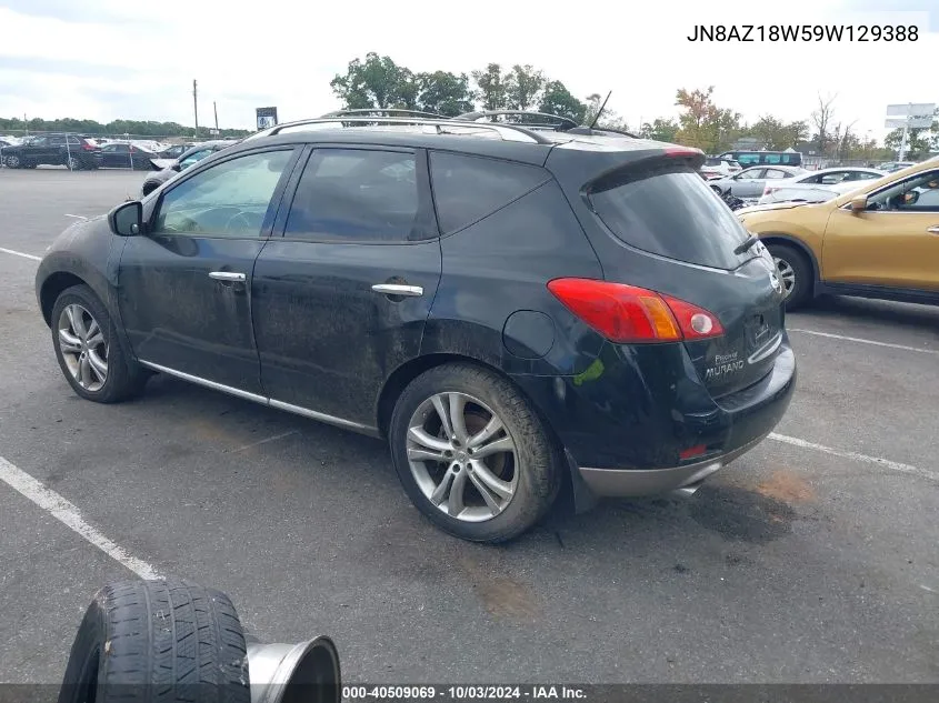 2009 Nissan Murano Le VIN: JN8AZ18W59W129388 Lot: 40509069