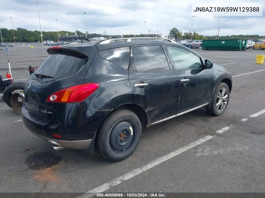 2009 Nissan Murano Le VIN: JN8AZ18W59W129388 Lot: 40509069