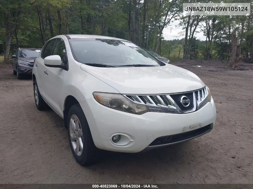 JN8AZ18W59W105124 2009 Nissan Murano Sl