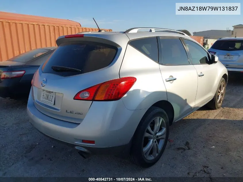 JN8AZ18W79W131837 2009 Nissan Murano Le