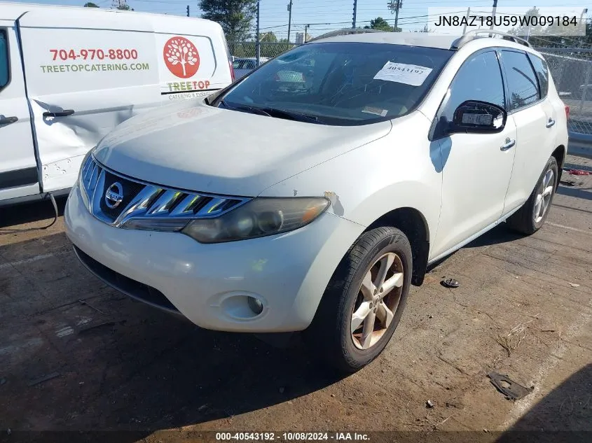 JN8AZ18U59W009184 2009 Nissan Murano Sl