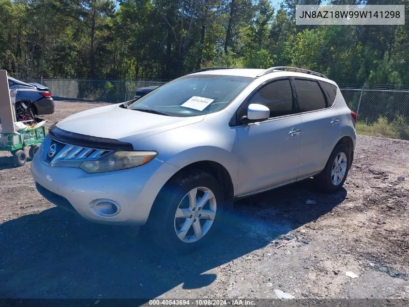 2009 Nissan Murano S VIN: JN8AZ18W99W141298 Lot: 40543694