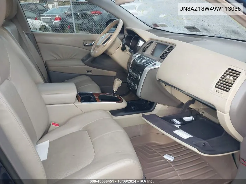 JN8AZ18W49W113036 2009 Nissan Murano Le