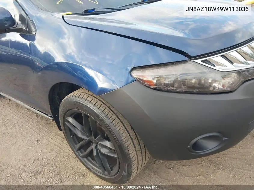 JN8AZ18W49W113036 2009 Nissan Murano Le