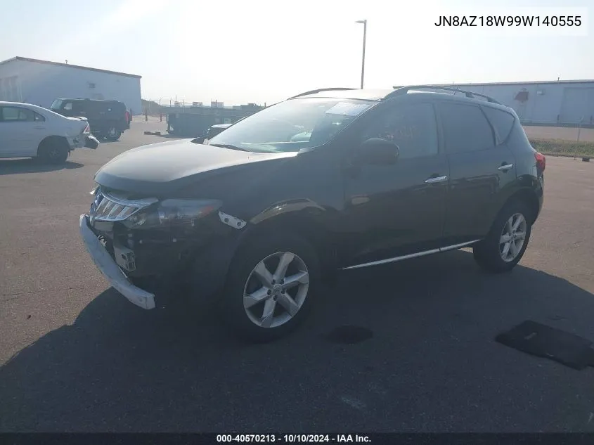 2009 Nissan Murano Sl VIN: JN8AZ18W99W140555 Lot: 40570213