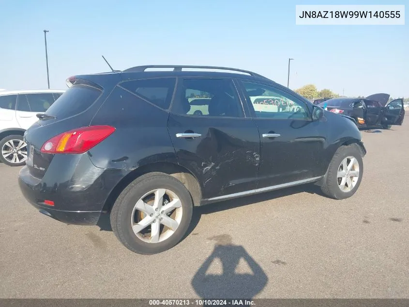 2009 Nissan Murano Sl VIN: JN8AZ18W99W140555 Lot: 40570213