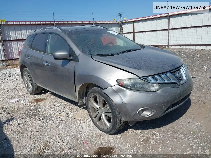 2009 Nissan Murano Le VIN: JN8AZ18W79W139758 Lot: 40570964