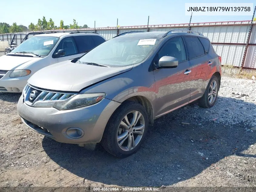 2009 Nissan Murano Le VIN: JN8AZ18W79W139758 Lot: 40570964