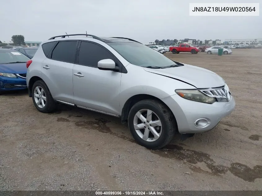 JN8AZ18U49W020564 2009 Nissan Murano Sl