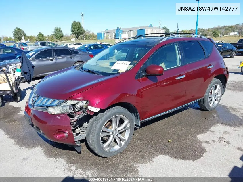 JN8AZ18W49W142777 2009 Nissan Murano Le