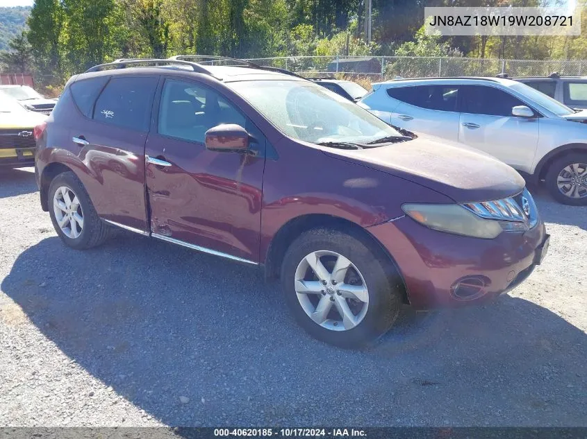 JN8AZ18W19W208721 2009 Nissan Murano Sl