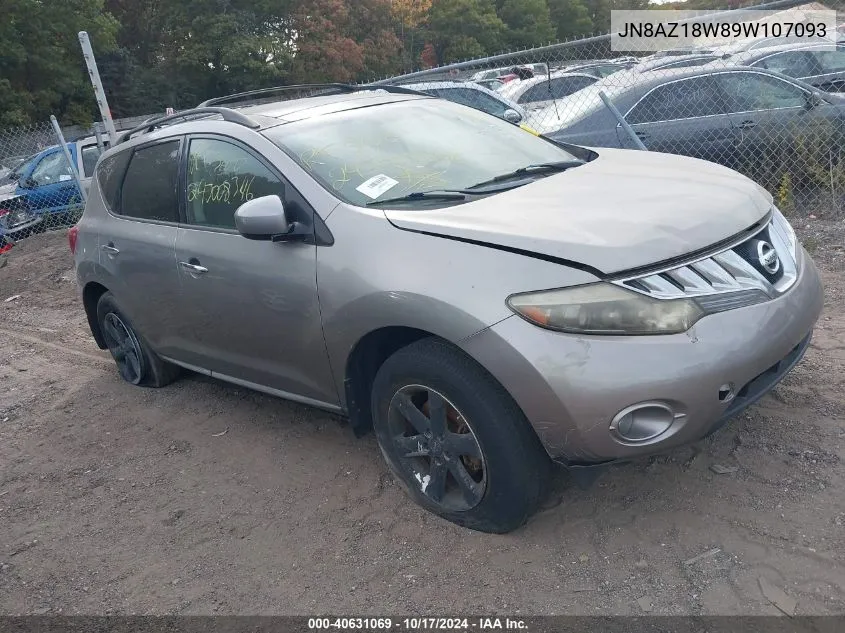 JN8AZ18W89W107093 2009 Nissan Murano Sl