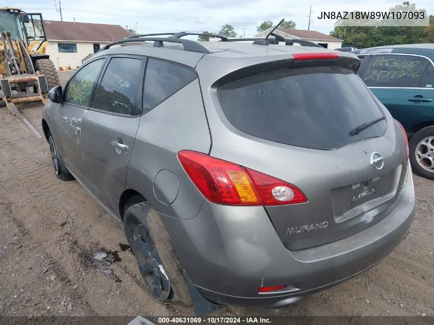 JN8AZ18W89W107093 2009 Nissan Murano Sl