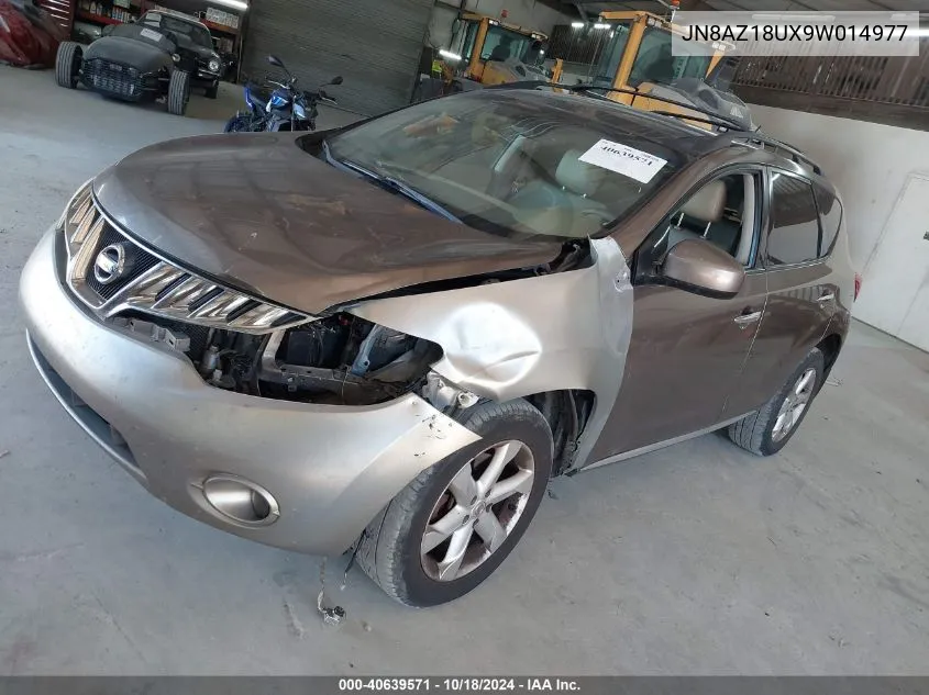 2009 Nissan Murano Sl VIN: JN8AZ18UX9W014977 Lot: 40639571