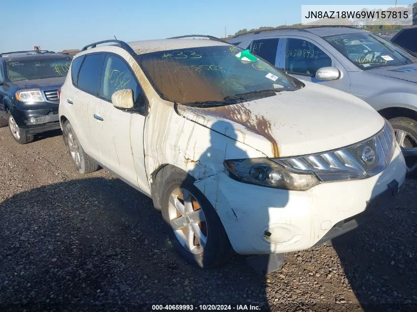 JN8AZ18W69W157815 2009 Nissan Murano S