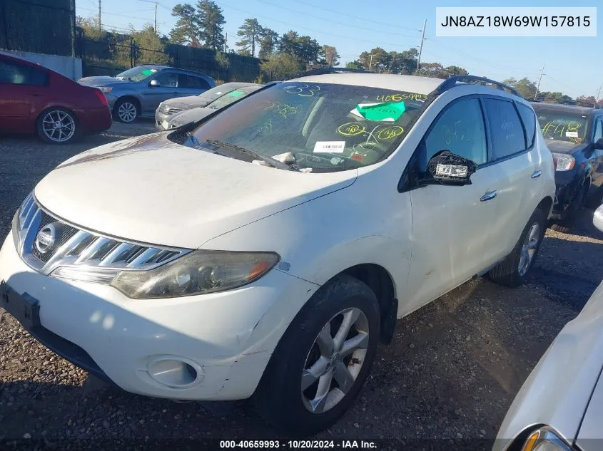 JN8AZ18W69W157815 2009 Nissan Murano S