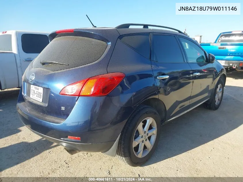 JN8AZ18U79W011146 2009 Nissan Murano S