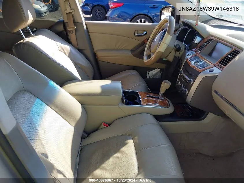 JN8AZ18W39W146318 2009 Nissan Murano Sl