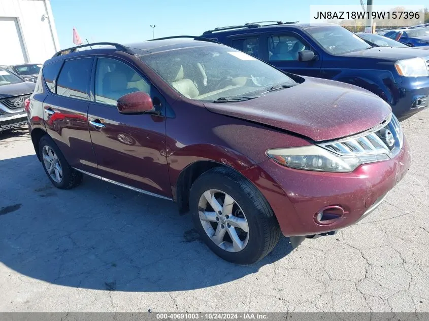 2009 Nissan Murano Sl VIN: JN8AZ18W19W157396 Lot: 40691003