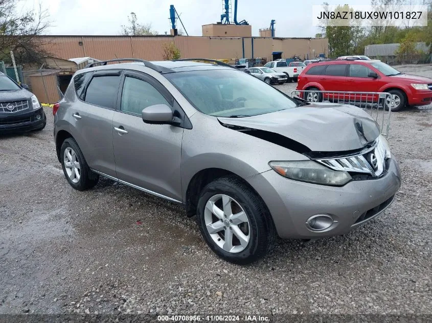 2009 Nissan Murano Sl VIN: JN8AZ18UX9W101827 Lot: 40708956