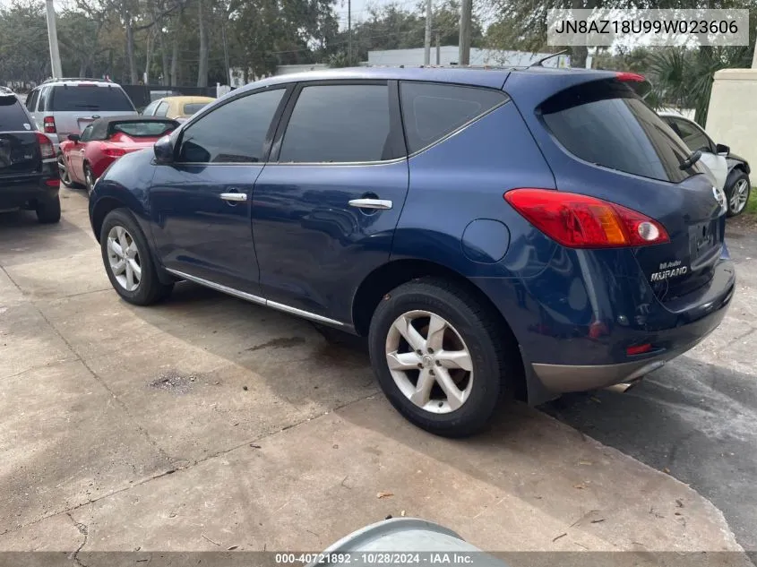 2009 Nissan Murano S/Sl VIN: JN8AZ18U99W023606 Lot: 40721892