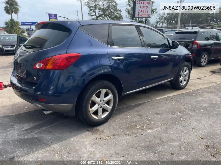 2009 Nissan Murano S/Sl VIN: JN8AZ18U99W023606 Lot: 40721892