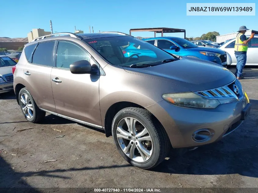 2009 Nissan Murano S/Sl/Le VIN: JN8AZ18W69W139489 Lot: 40727940