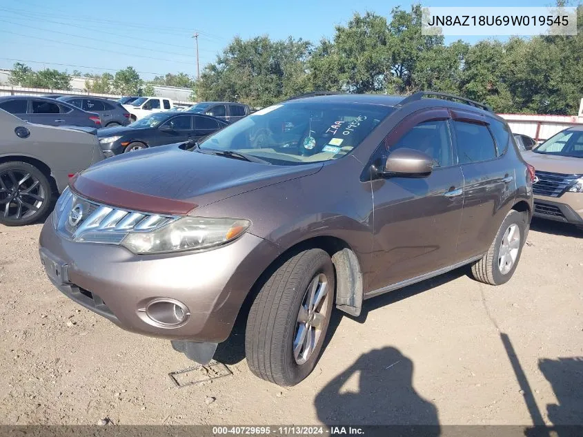 JN8AZ18U69W019545 2009 Nissan Murano Sl