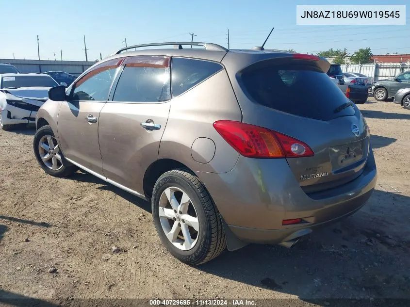 JN8AZ18U69W019545 2009 Nissan Murano Sl