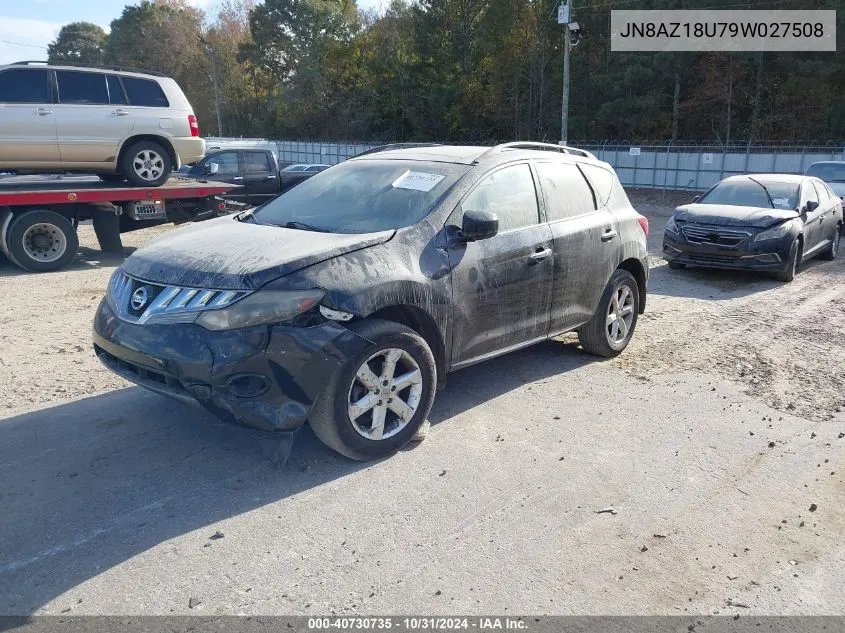 2009 Nissan Murano Sl VIN: JN8AZ18U79W027508 Lot: 40730735