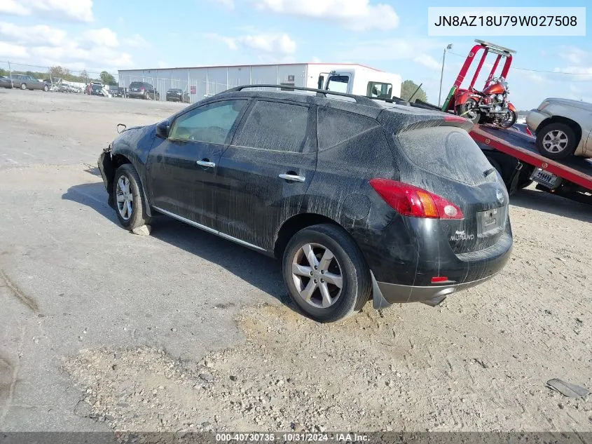 2009 Nissan Murano Sl VIN: JN8AZ18U79W027508 Lot: 40730735