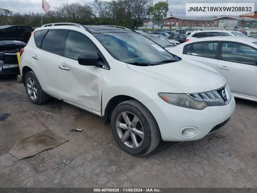 JN8AZ18WX9W208832 2009 Nissan Murano Sl