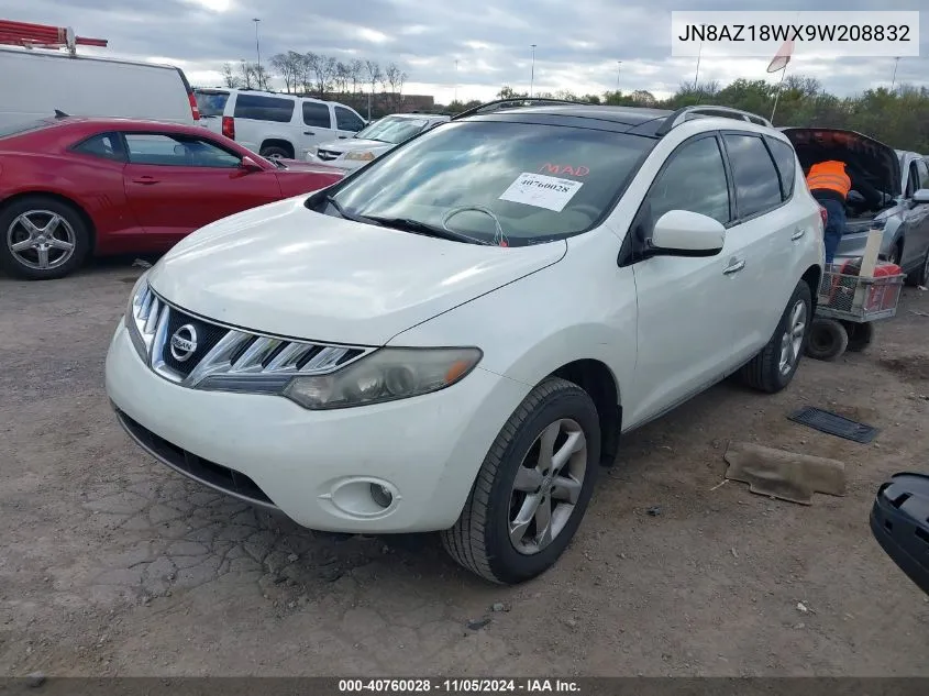 JN8AZ18WX9W208832 2009 Nissan Murano Sl