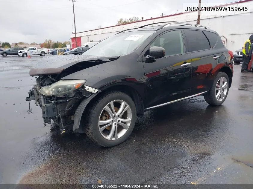 2009 Nissan Murano Le VIN: JN8AZ18W69W159645 Lot: 40766522