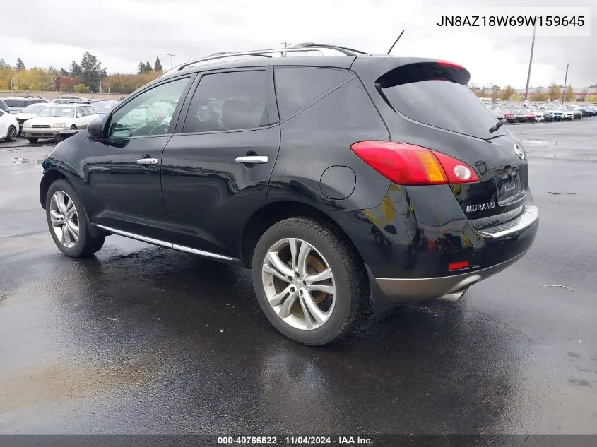 2009 Nissan Murano Le VIN: JN8AZ18W69W159645 Lot: 40766522