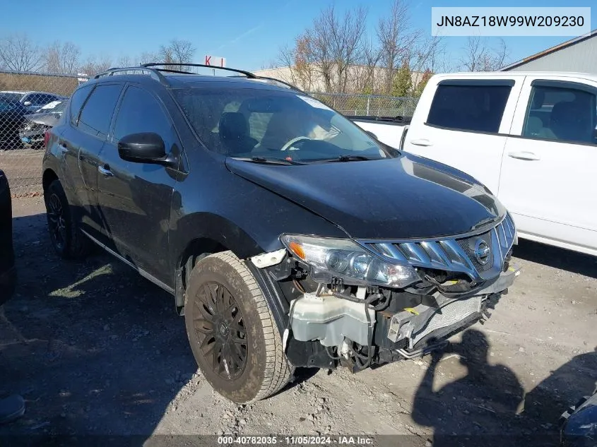 2009 Nissan Murano Sl VIN: JN8AZ18W99W209230 Lot: 40782035