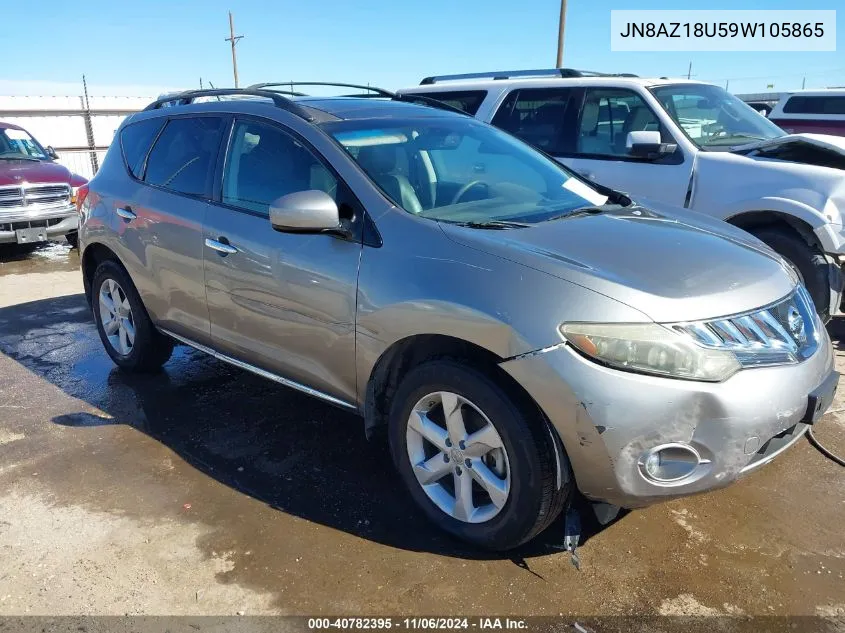 2009 Nissan Murano Sl VIN: JN8AZ18U59W105865 Lot: 40782395