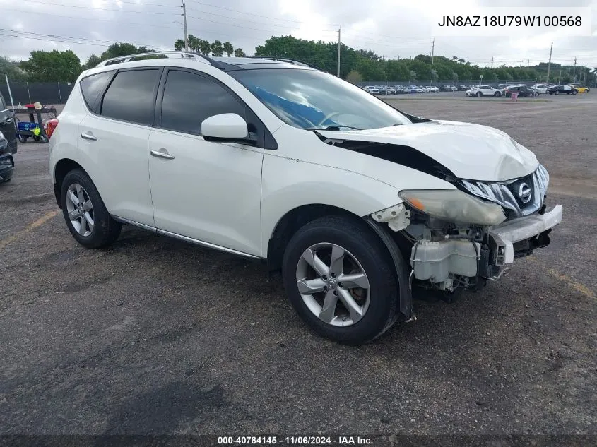 2009 Nissan Murano Sl VIN: JN8AZ18U79W100568 Lot: 40784145