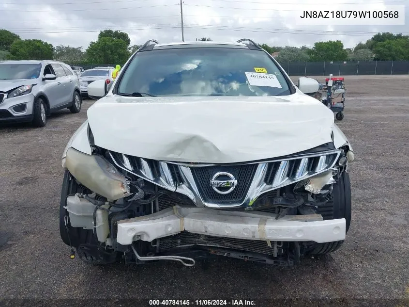 2009 Nissan Murano Sl VIN: JN8AZ18U79W100568 Lot: 40784145