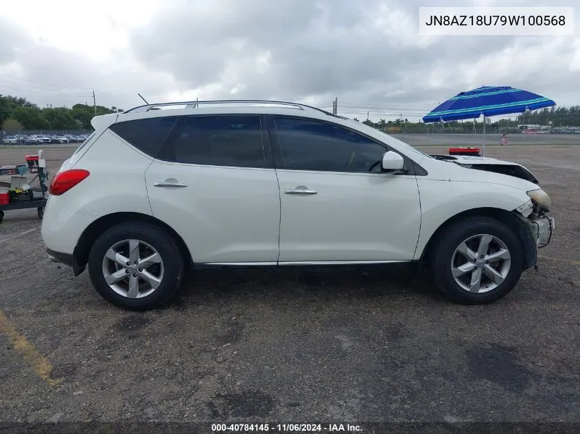 2009 Nissan Murano Sl VIN: JN8AZ18U79W100568 Lot: 40784145