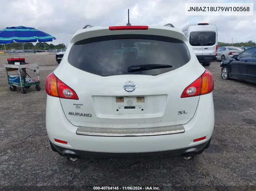 2009 Nissan Murano Sl VIN: JN8AZ18U79W100568 Lot: 40784145