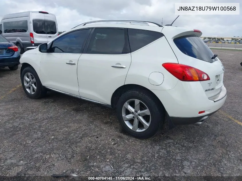 2009 Nissan Murano Sl VIN: JN8AZ18U79W100568 Lot: 40784145