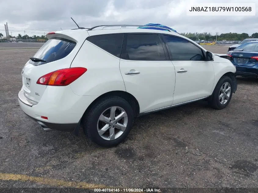 2009 Nissan Murano Sl VIN: JN8AZ18U79W100568 Lot: 40784145