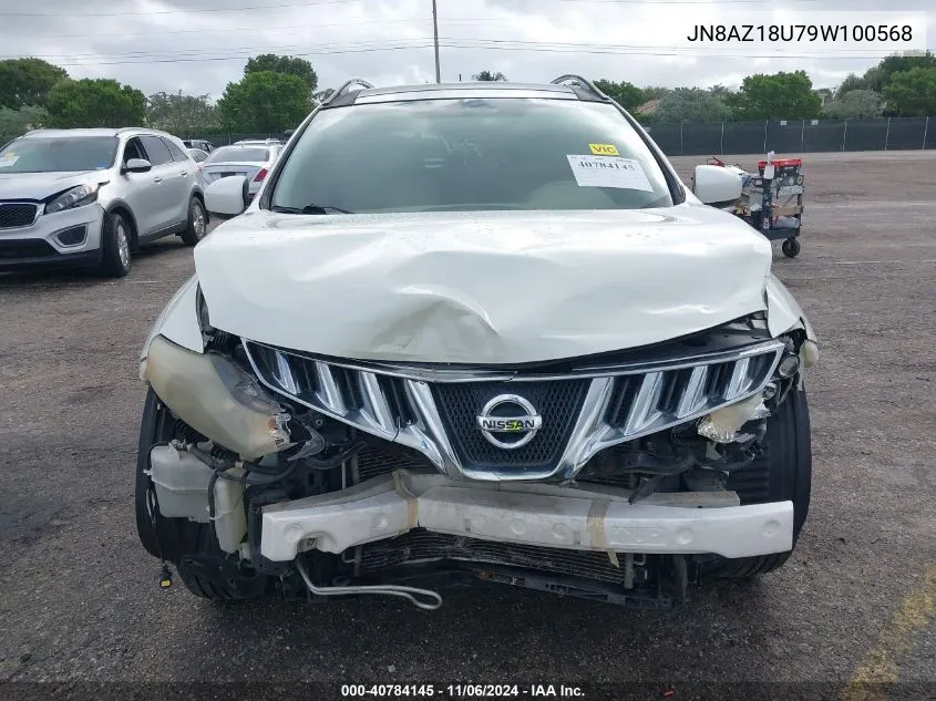 2009 Nissan Murano Sl VIN: JN8AZ18U79W100568 Lot: 40784145