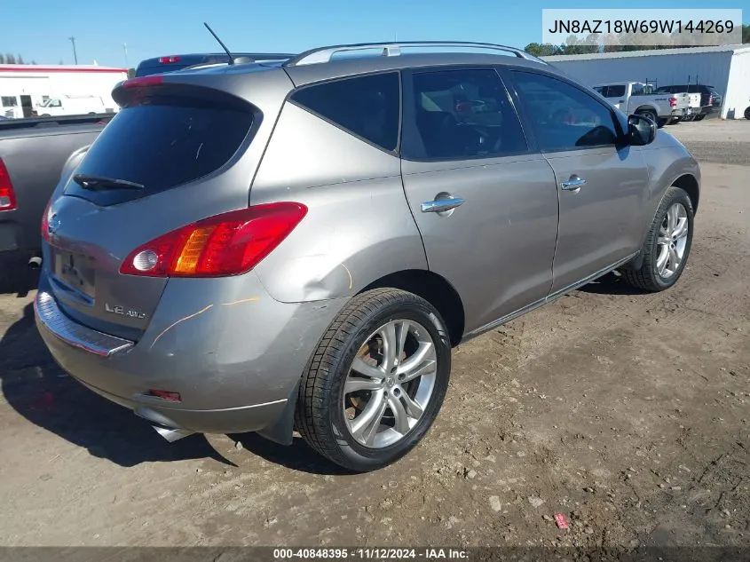 2009 Nissan Murano Le VIN: JN8AZ18W69W144269 Lot: 40848395