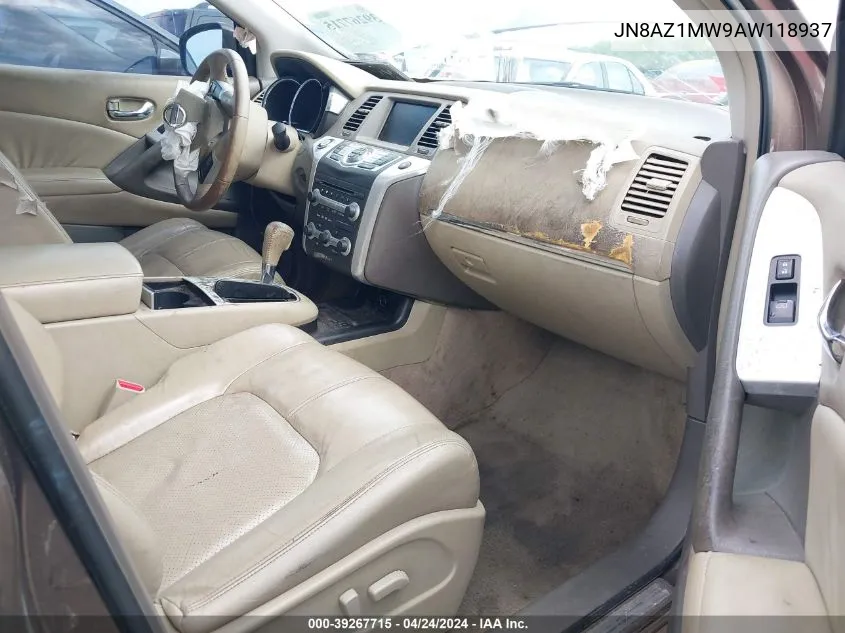 JN8AZ1MW9AW118937 2010 Nissan Murano Sl