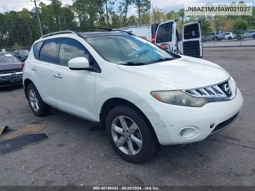 JN8AZ1MU5AW021037 2010 Nissan Murano Sl