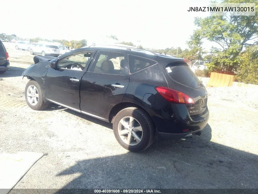 2010 Nissan Murano Sl VIN: JN8AZ1MW1AW130015 Lot: 40391608