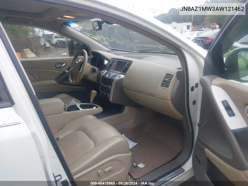 JN8AZ1MW3AW121462 2010 Nissan Murano Sl